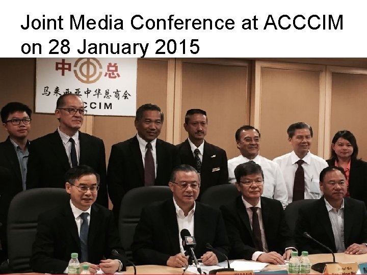 Joint Media Conference at ACCCIM on 28 January 2015 