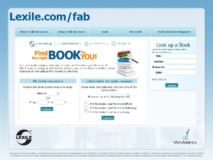 Lexile. com/fab 