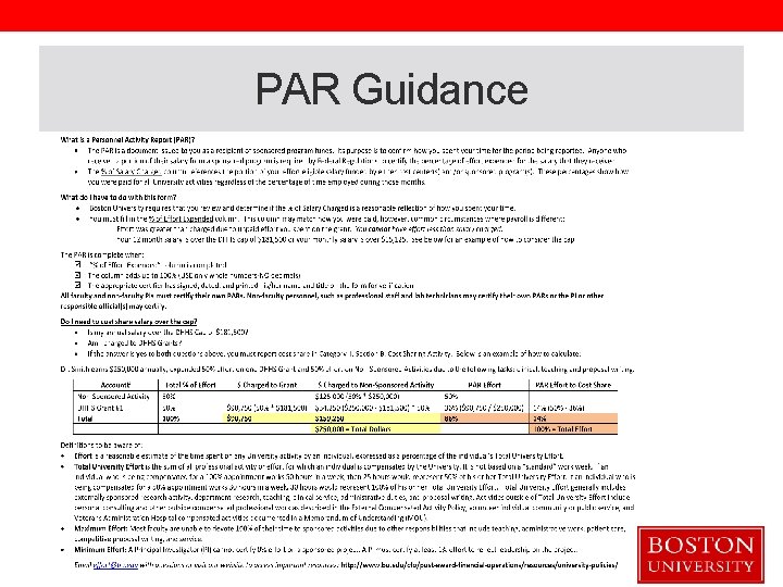 PAR Guidance 