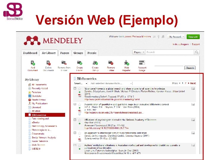 Versión Web (Ejemplo) 