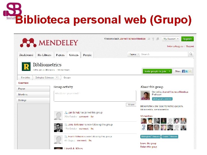 Biblioteca personal web (Grupo) 