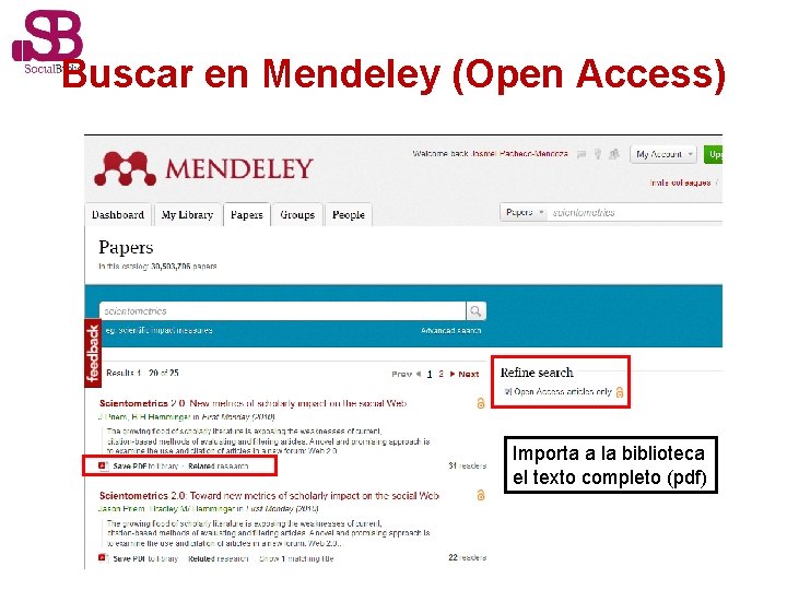 Buscar en Mendeley (Open Access) Importa a la biblioteca el texto completo (pdf) 