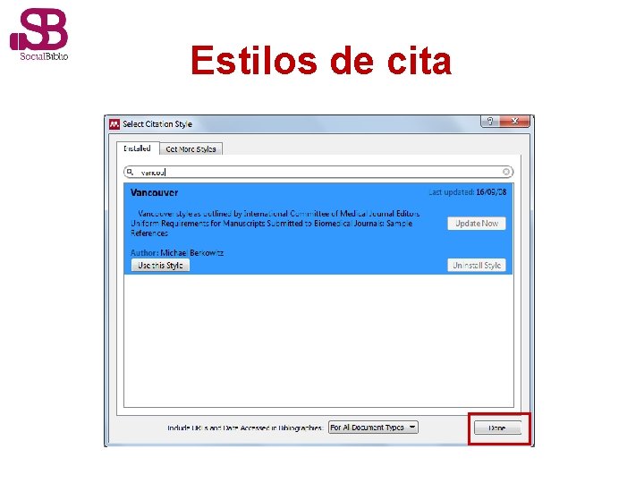 Estilos de cita 