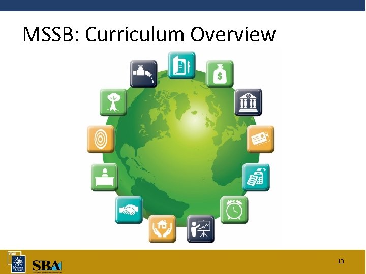 MSSB: Curriculum Overview 13 