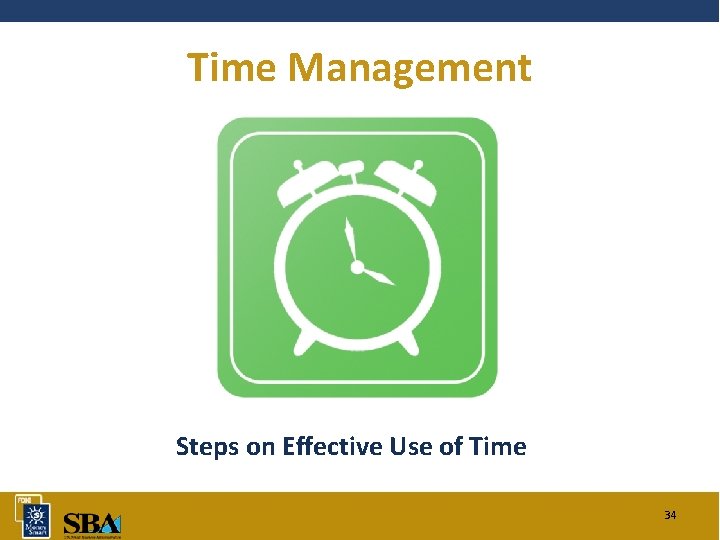 Time Management Steps on Effective Use of Time 34 
