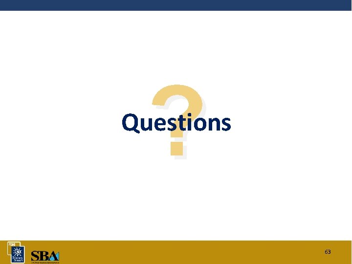 ? Questions 63 