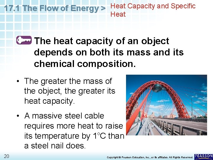 17. 1 The Flow of Energy > Heat Capacity and Specific Heat The heat