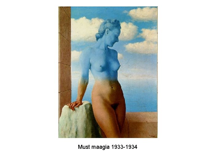 Must maagia 1933 -1934 
