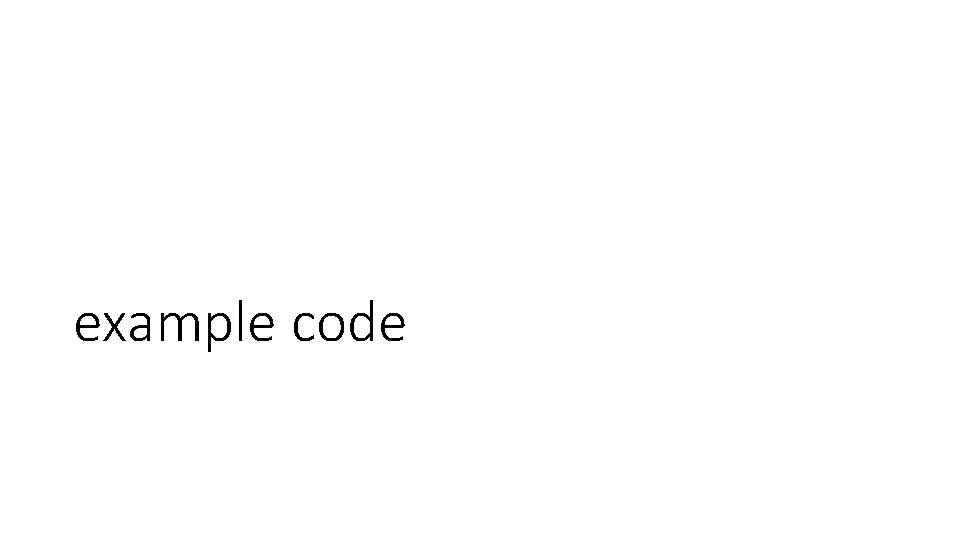 example code 