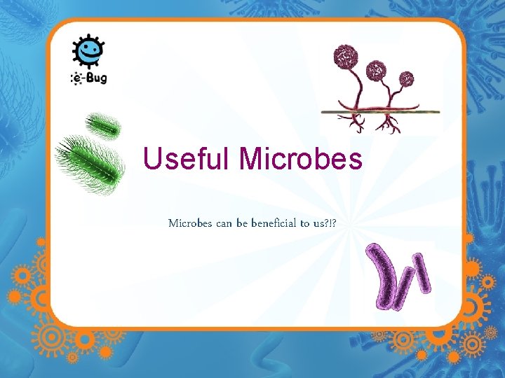 Useful Microbes can be beneficial to us? !? 