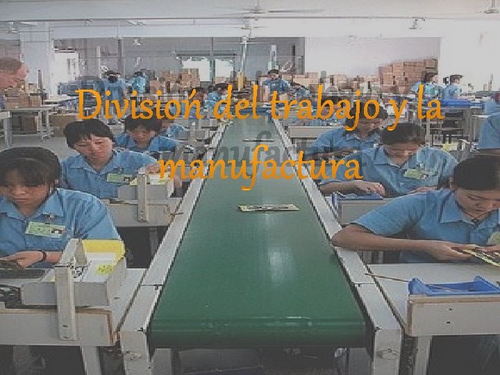 División del trabajo y la manufactura 