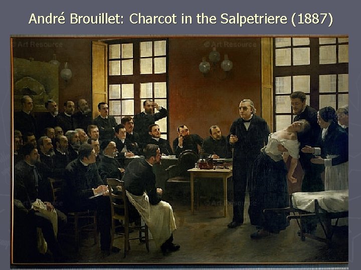 André Brouillet: Charcot in the Salpetriere (1887) 