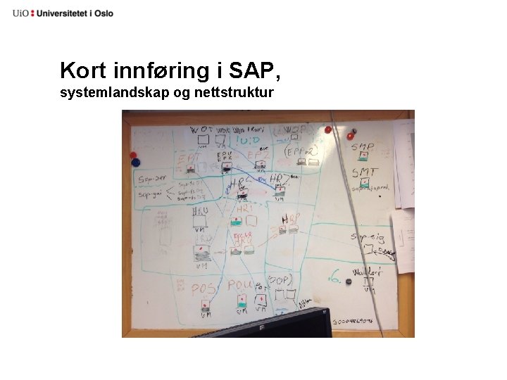 Kort innføring i SAP, systemlandskap og nettstruktur 