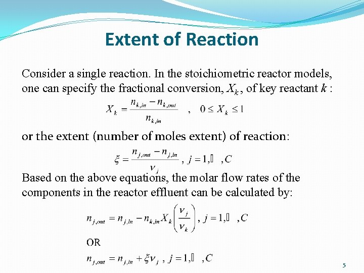 Ideal Reactor Models Ref Seider Et Al Product