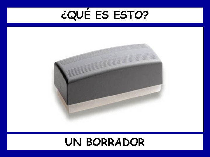 ¿QUÉ ES ESTO? UN BORRADOR 