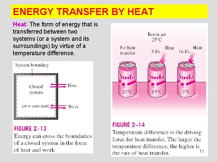 ENERGY TRANSFER BY HEAT Heat: The form of energy that is transferred between two ENERGY TRANSFER BY HEAT Heat: The form of energy that is transferred between two