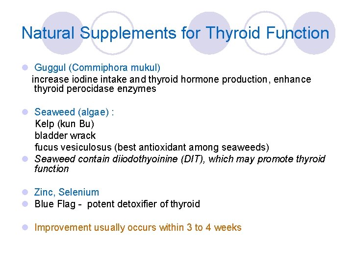 Natural Supplements for Thyroid Function l Guggul (Commiphora mukul) increase iodine intake and thyroid