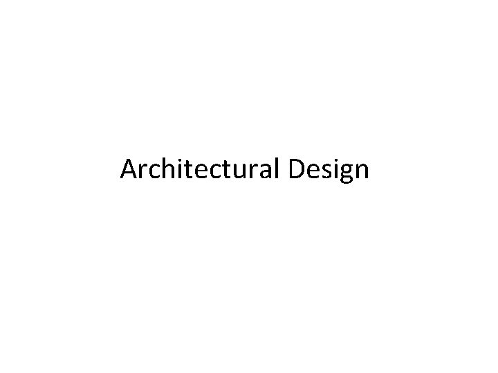 Architectural Design 
