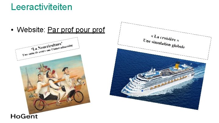 Leeractiviteiten • Website: Par prof pour prof Leeractiviteiten • Website: Par prof pour prof