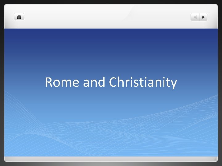 Rome and Christianity 