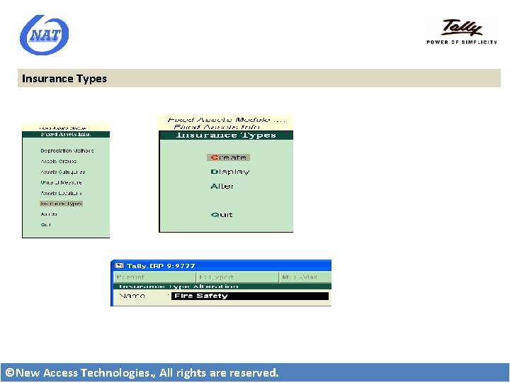 Insurance Types ©New Access Technologies. , All rights are reserved. 