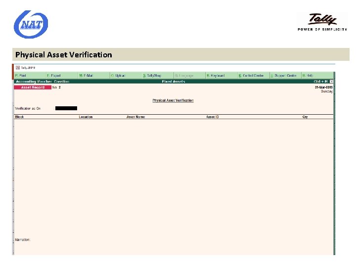 Physical Asset Verification 