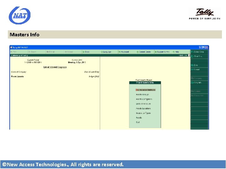 Masters Info ©New Access Technologies. , All rights are reserved. 