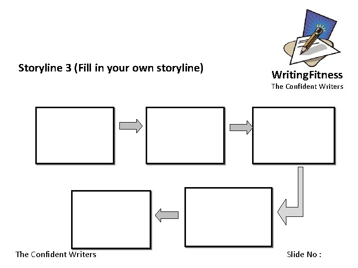 Storyline 3 (Fill in your own storyline) Writing. Fitness The Confident Writers Slide No