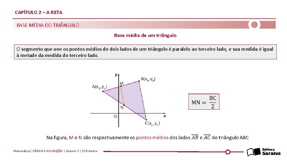 CAPÍTULO 2 – A RETA BASE MÉDIA DO TRI NGULO Base média de um