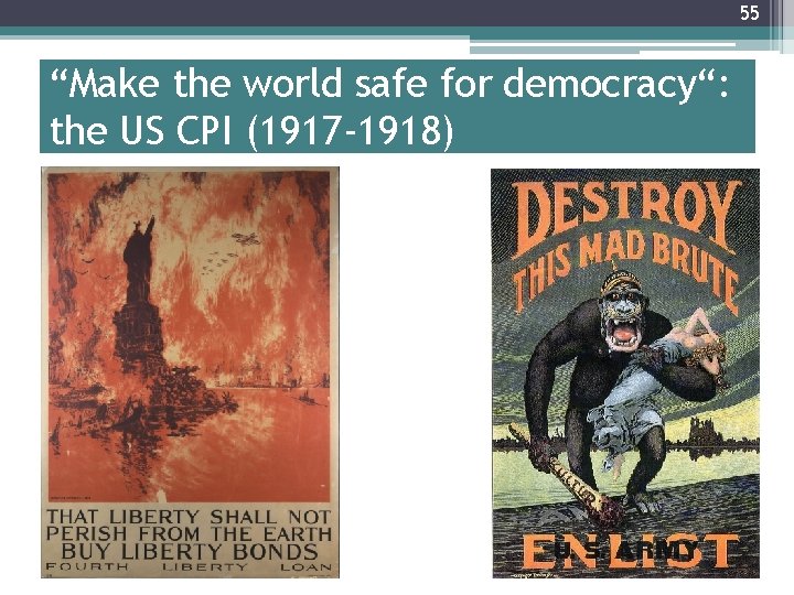 55 “Make the world safe for democracy“: the US CPI (1917 -1918) 