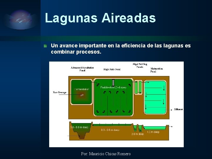 Lagunas Aireadas Un avance importante en la eficiencia de las lagunas es combinar procesos.