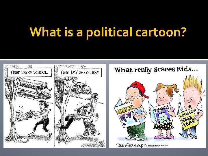 What is a political cartoon? 