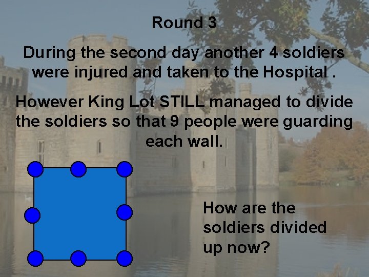 Round 3 During the second day another 4 soldiers were injured and taken to