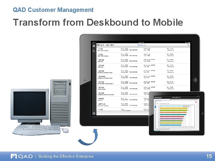 QAD Customer Management Transform from Deskbound to Mobile | Building the Effective Enterprise 15