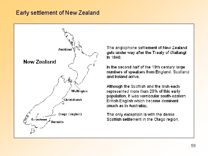 Early settlement of New Zealand 59 