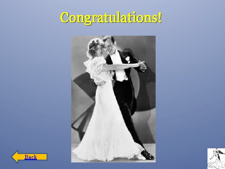 Congratulations! Back 