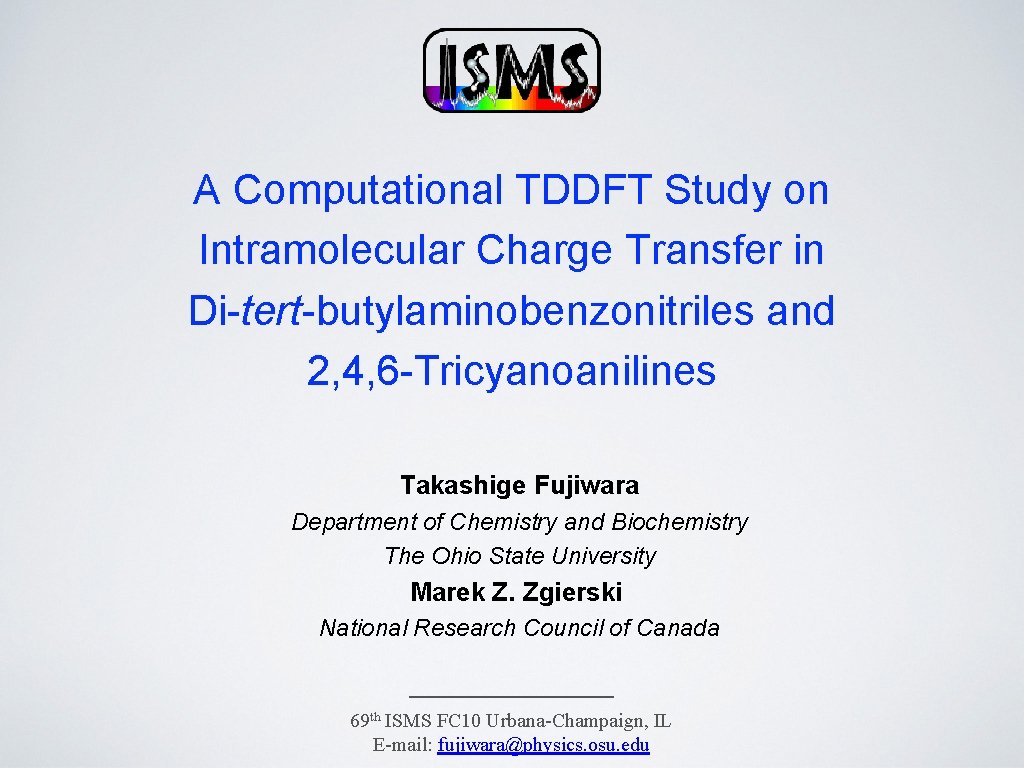 A Computational TDDFT Study on Intramolecular Charge Transfer in Di-tert-butylaminobenzonitriles and 2, 4, 6