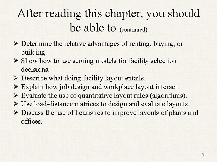 After reading this chapter, you should be able to (continued) Ø Determine the relative