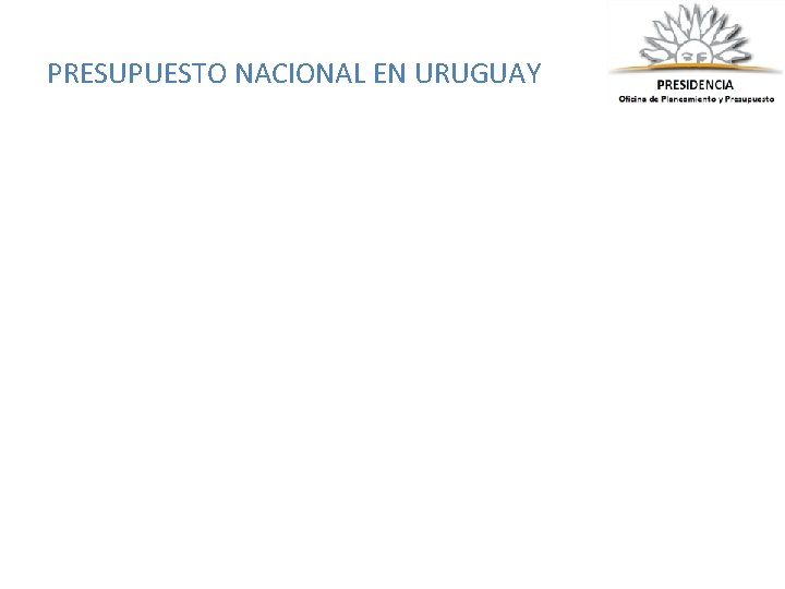 PRESUPUESTO NACIONAL EN URUGUAY 