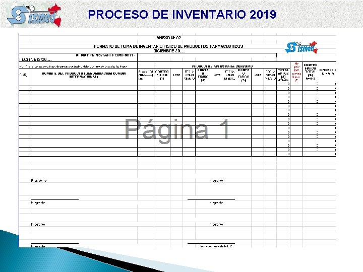 PROCESO DE INVENTARIO 2019 