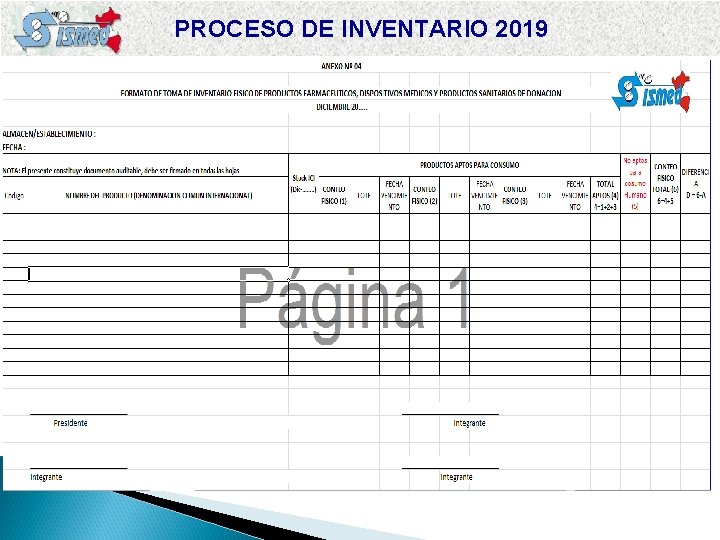 PROCESO DE INVENTARIO 2019 