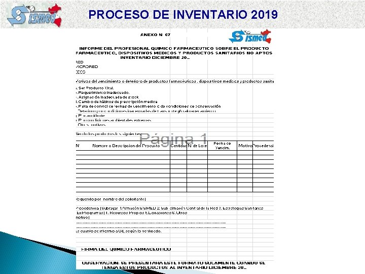 PROCESO DE INVENTARIO 2019 