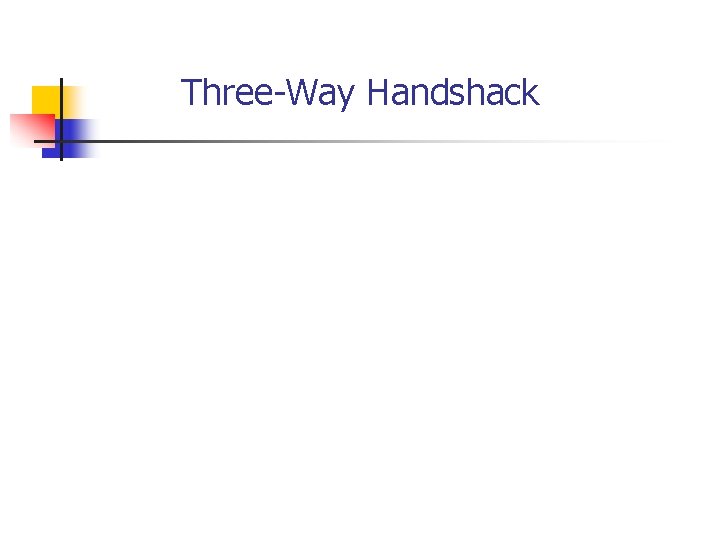 Three-Way Handshack 