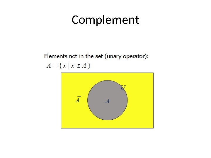 Complement 