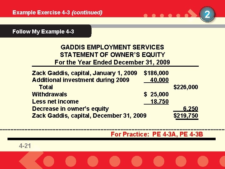 2 Example Exercise 4 -3 (continued) Follow My Example 4 -3 GADDIS EMPLOYMENT SERVICES