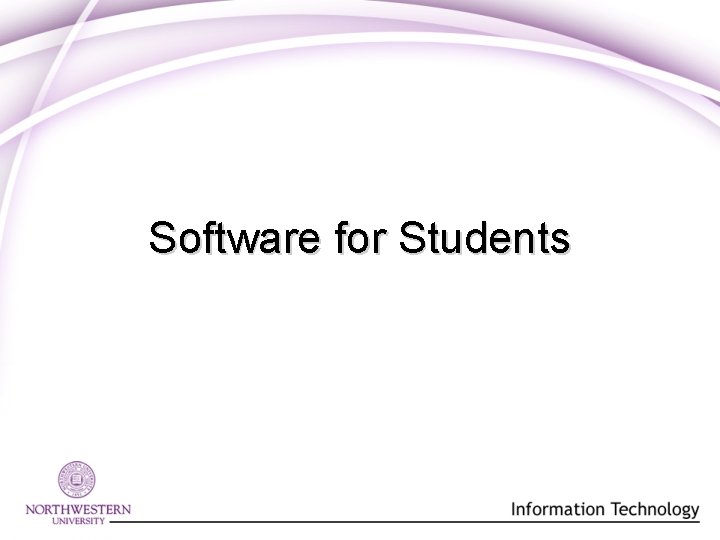 Software for Students 