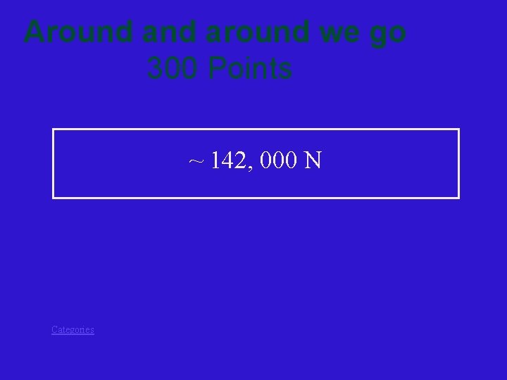 Around around we go 300 Points ~ 142, 000 N Categories 