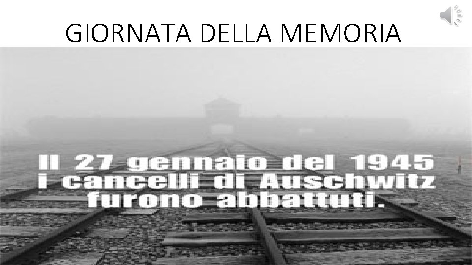 GIORNATA DELLA MEMORIA 