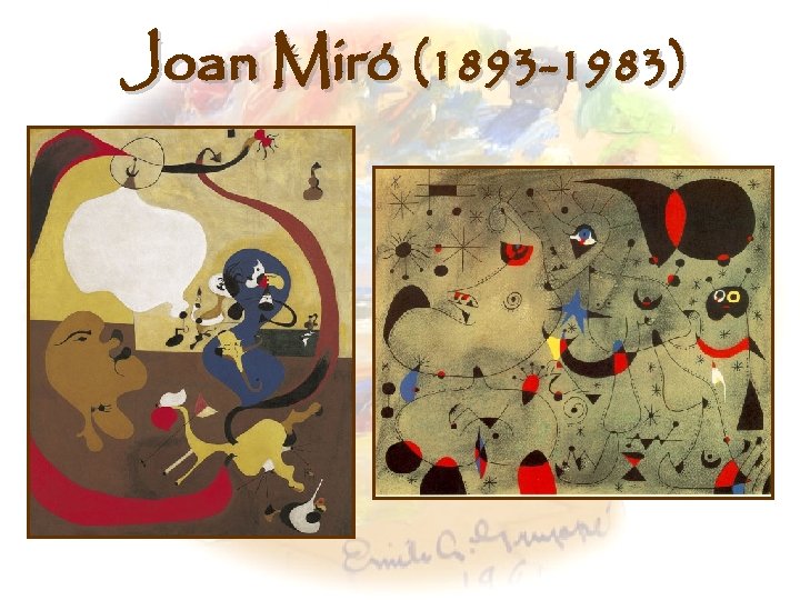 Joan Miró (1893 -1983) 