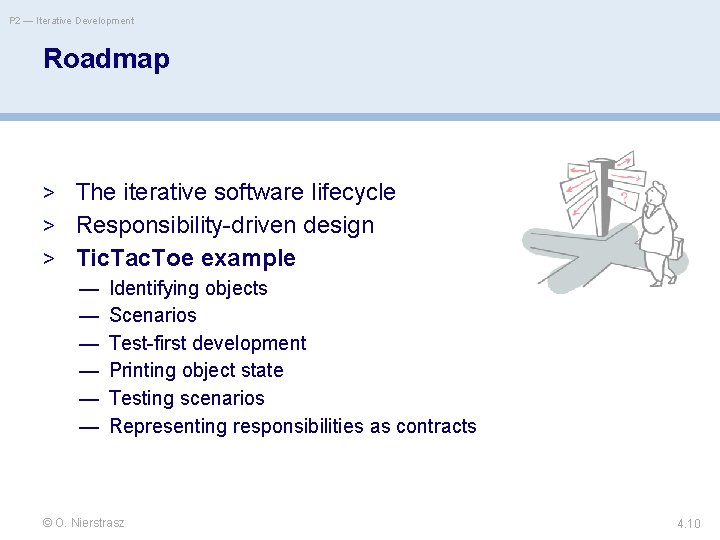 P 2 — Iterative Development Roadmap > The iterative software lifecycle > Responsibility-driven design